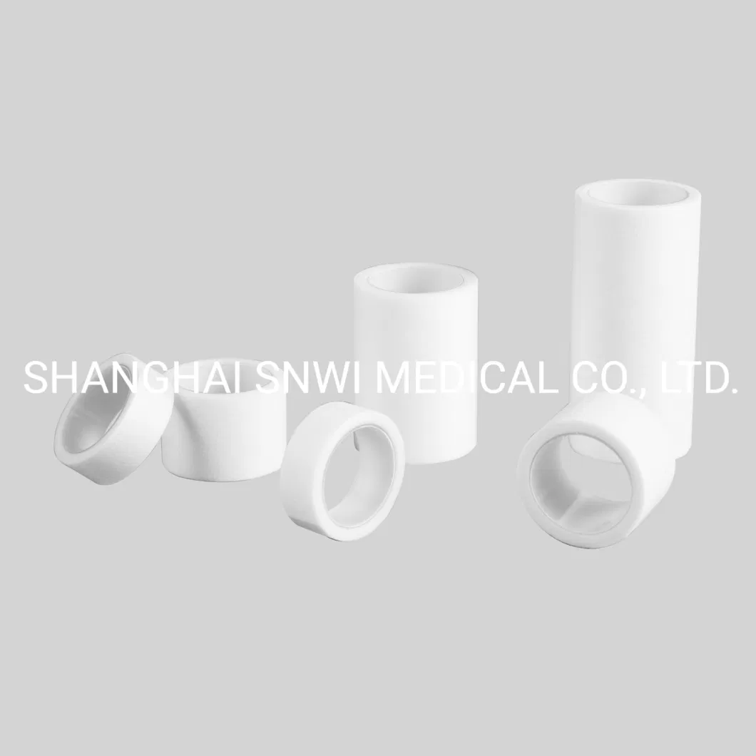 CE ISO Disposable Surgical Adhesive Transpore Plastic Tape Waterproof Medical PE Tape with or Without Cutter