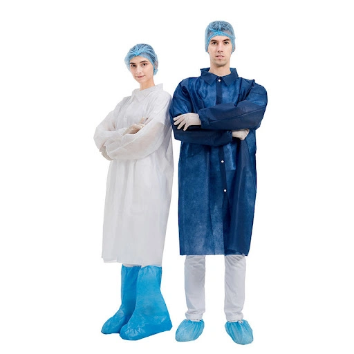 Disposable Hygiene Gown PP SMS Non Woven Lab Coat