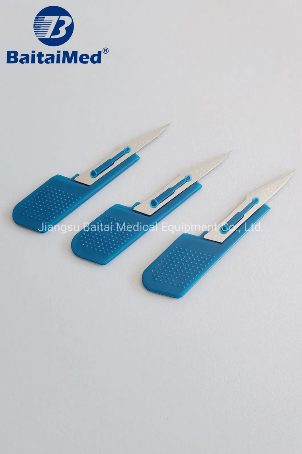 Stainless Steel Surgical Safety Scalpel with Plastic Handle