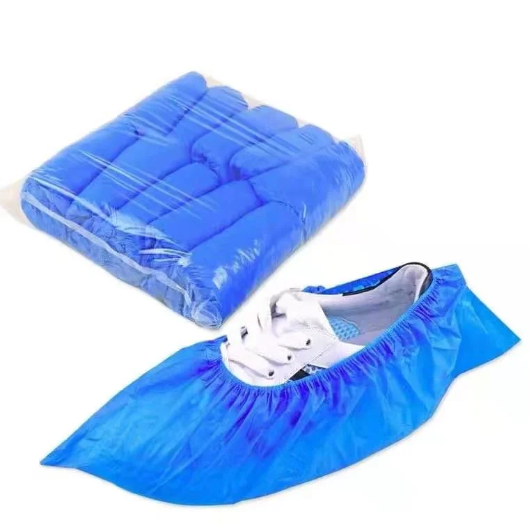 Medical Disposable CPE Shoecover Cleanroom PE Anti Slip Plastic Waterproof Shoe Cover