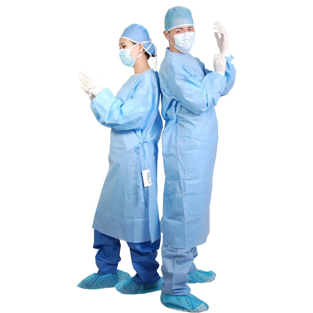 Sterile Non Woven Waterproof Surgical General Medical Gown PPE/Medical Equipment Supplies AAMI Level 3 Scrub Suit