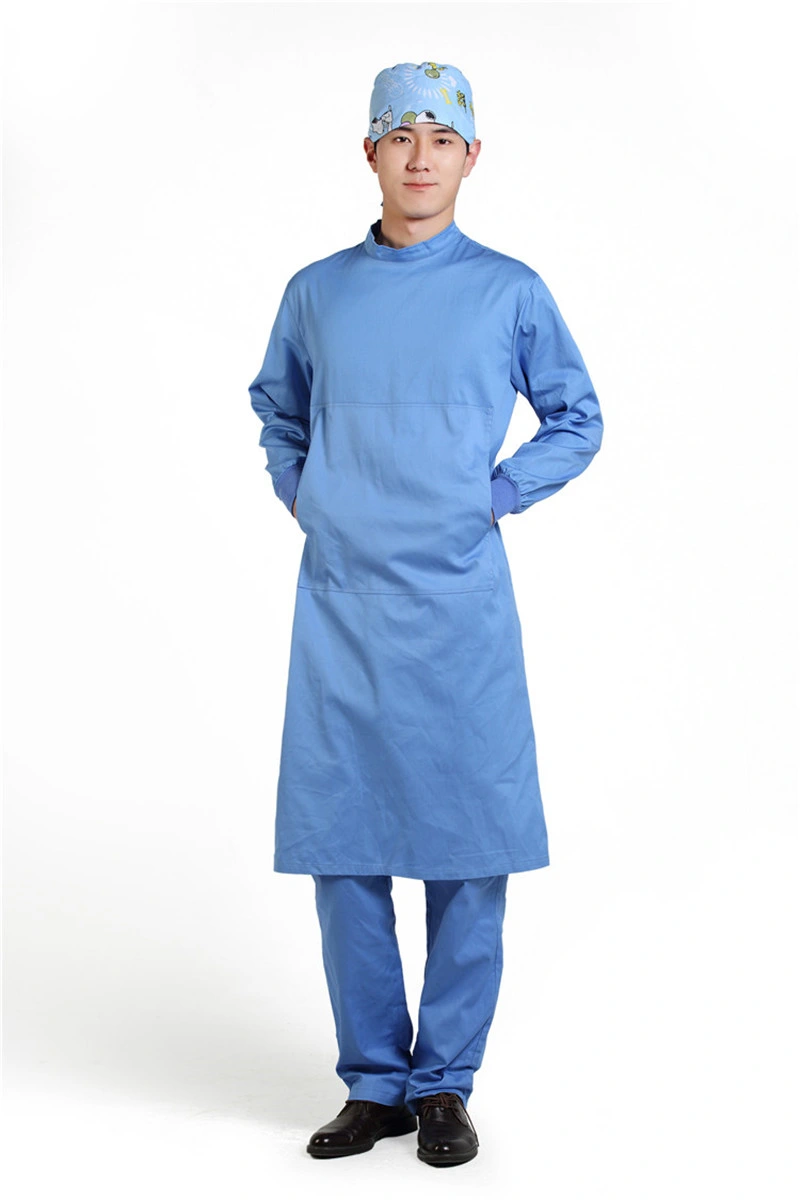 Medical Lab Coat Hospital Operating Surgical Uniform Reusable Surgical Gown