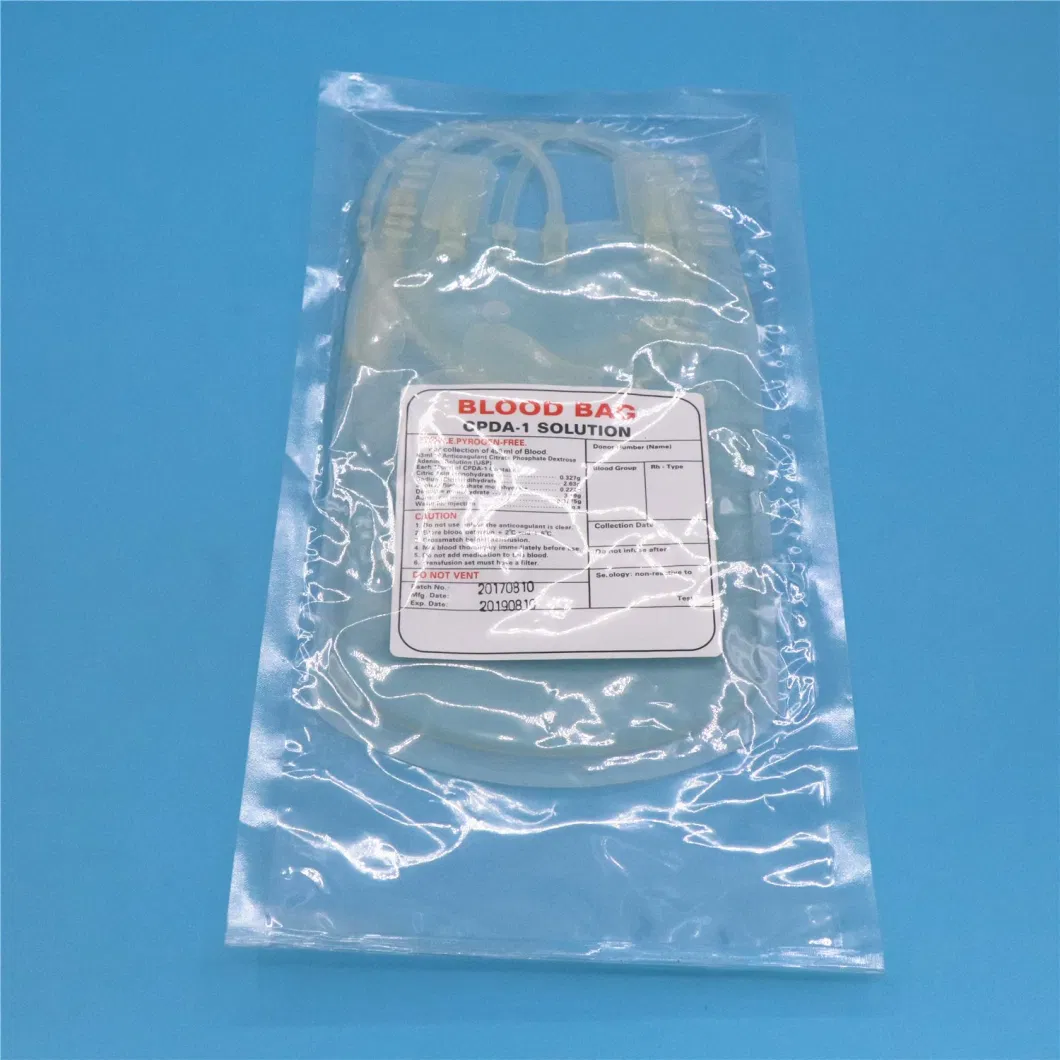 Medical 450ml Single Cpda-1 Blood Collection Transfusion Bag