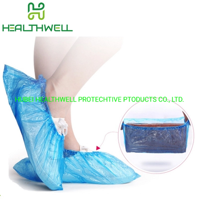 Waterproof Blue Disposable PE CPE Safety Shoe Cover