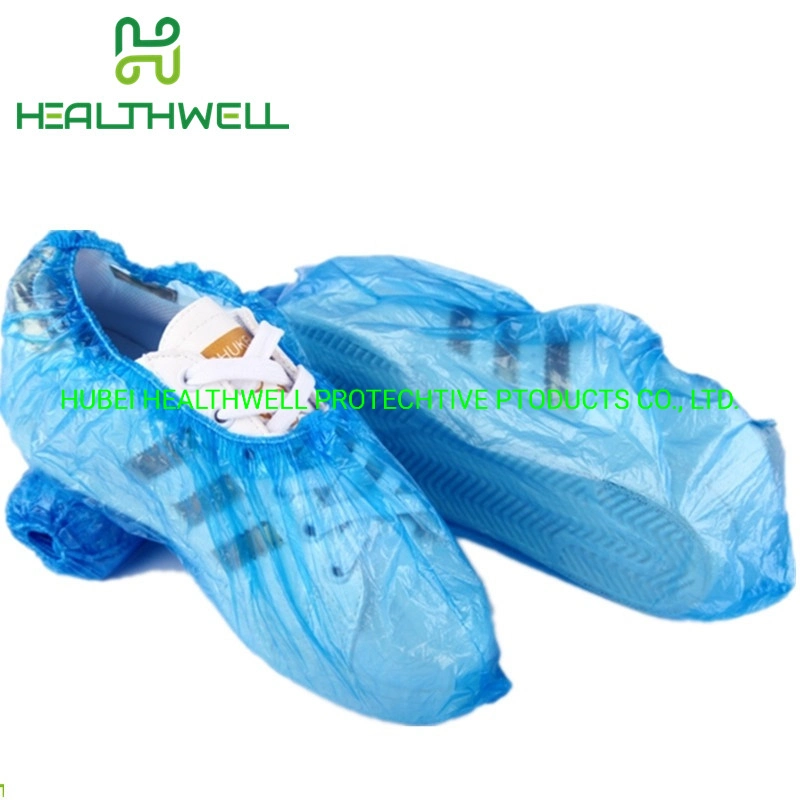 Waterproof Blue Disposable PE CPE Safety Shoe Cover