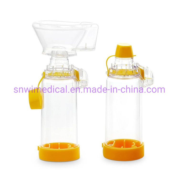 High Quality Cheap Medical Supplies Adult/Pediatric Asthma Inhaler Aerochamber with Silicone/PVC Nebulizer Mask