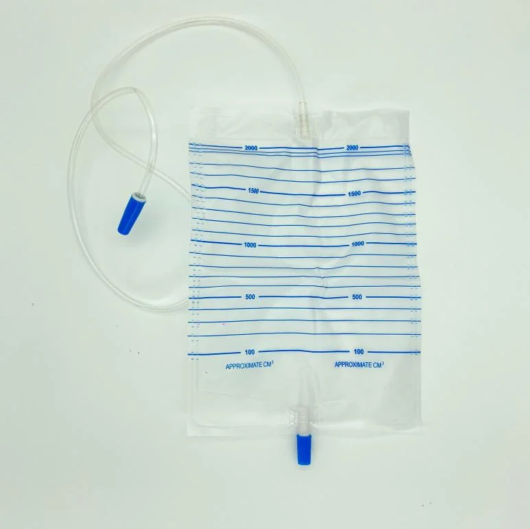 Medical Urine Bag with Push Pull/T-Tap/ Valve or Hook for Single Use