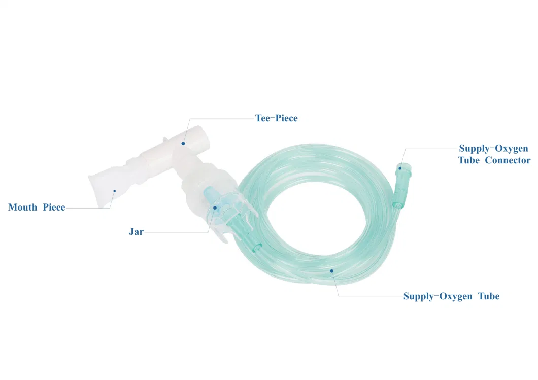 Disposable Nebulizer Mask with Tube and Nebulizer Cup with Mouthpiece