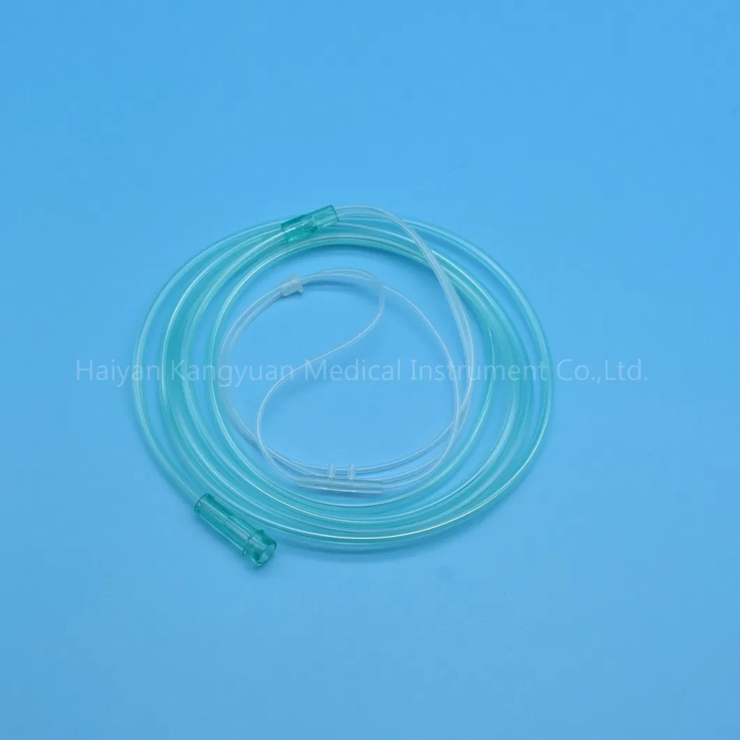 Disposable Oxygen Nasal Cannula PVC Transparent Tube Medical Supply Medical Material Soft Tip Oxygen Therapy Device Oxygen Cannula China