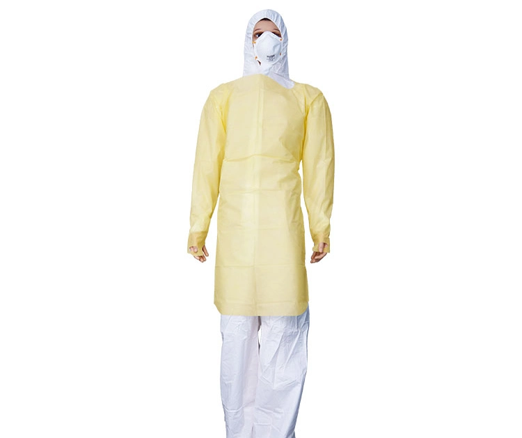 Medical Equipment AAMI Operation Theatre Gowns Non Woven Disposable Lab Isolation Gown