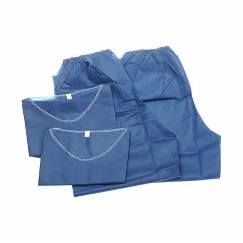 Factory Nonwoven Disposable Medical Consumable Surgical Cloth Nurse Uniform SMS Scrub Suits