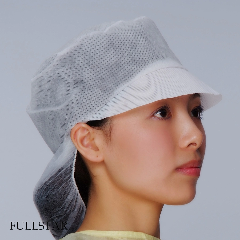 Disposable Non Woven Women Snood Cap Women Work Cap