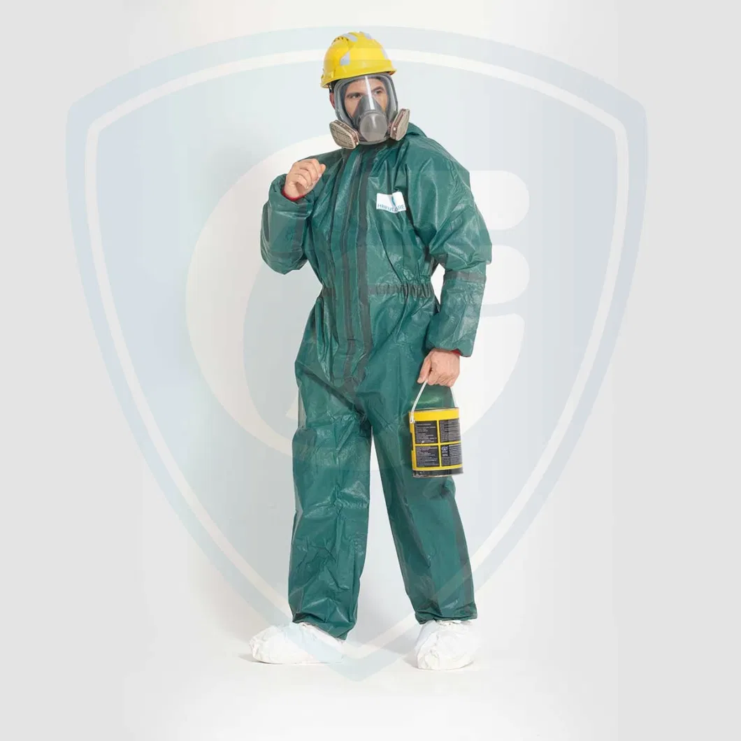 Type 3/4/5/6 Chemical Flame Retardant Microporous/PP/SMS Waterproof Disposable Nonwoven Protective Coverall