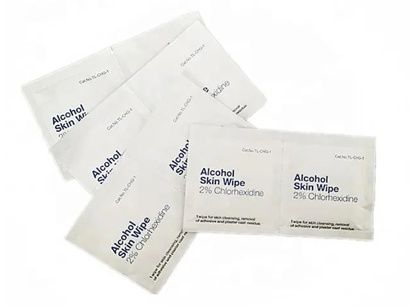 Medical Lab Disinfectant Wet Wipe 70% Alcohol 2% Chg Prep Pad