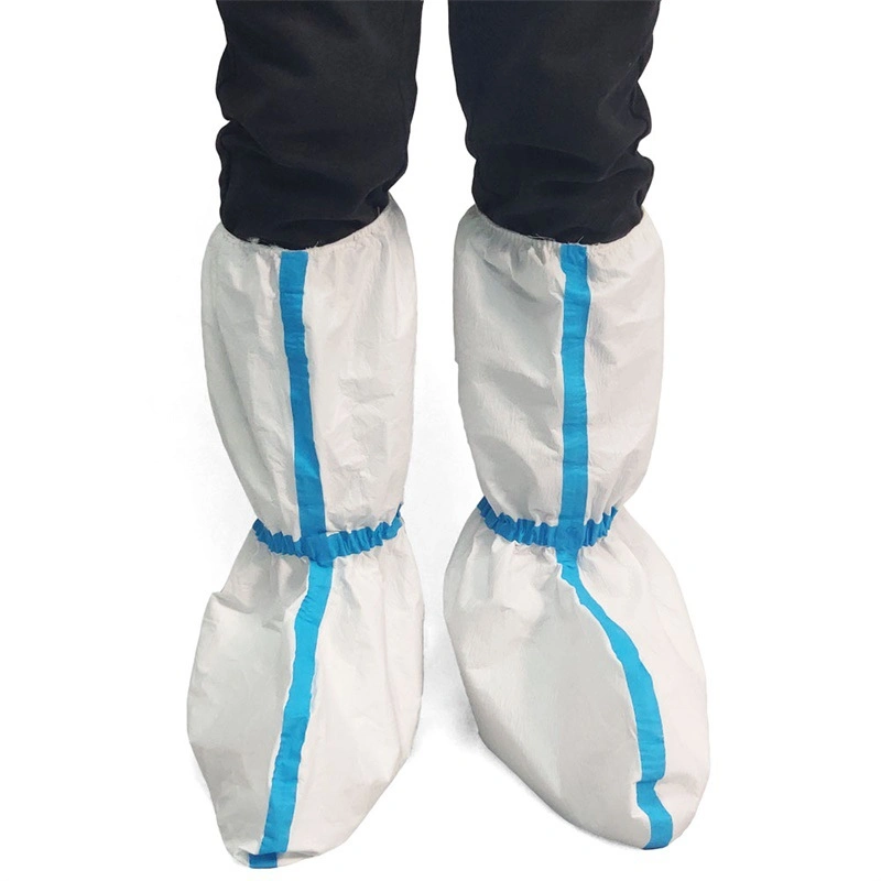 Disposable PE CPE PP SMS Microporous Plastic Nonwoven Waterproof Anti Slip Nonskid Industry/Cleanroom/Lab/Boot/Shoe Cover