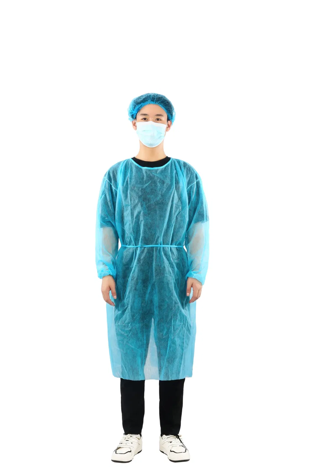 Factory Directly Supply Wholesale Lightweight Non-Woven PP Isolation Gown OEM Customized