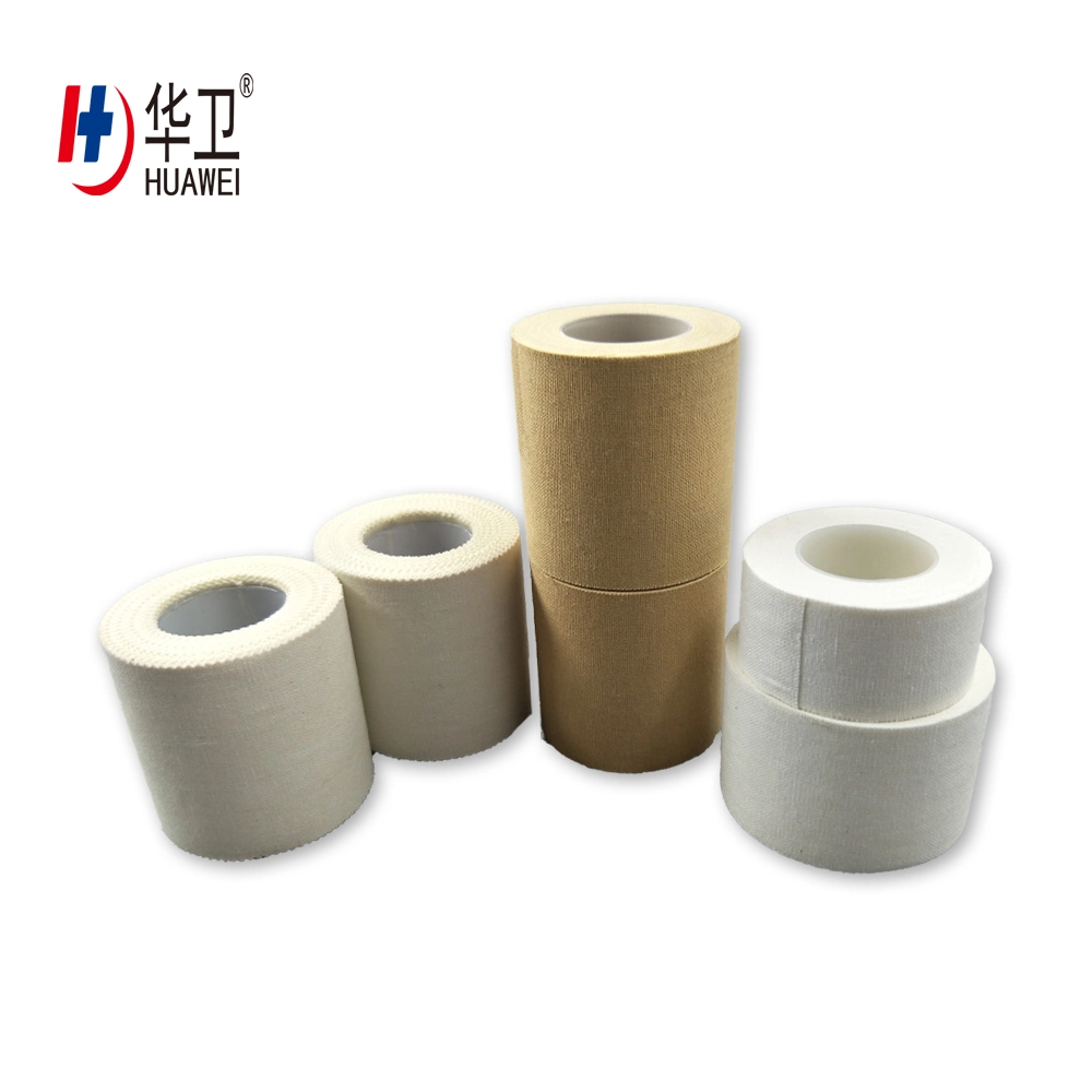 Latex Free Breathable Zinc Oxide Cotton Adhesive Tape Plaster for Wound Care