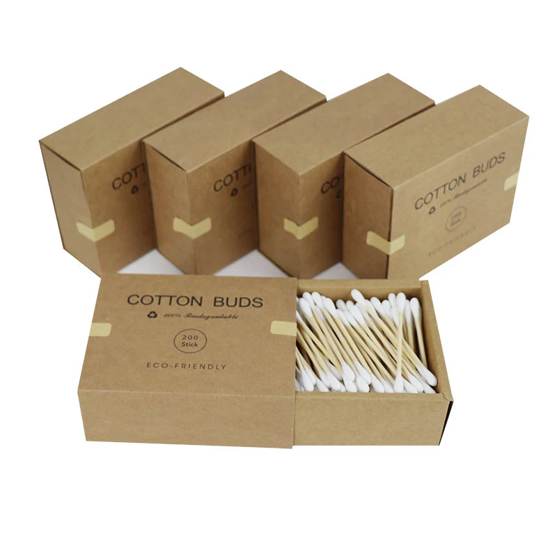 5 Boxes Personal Care Disposable Double Head Bamboo Cotton Buds