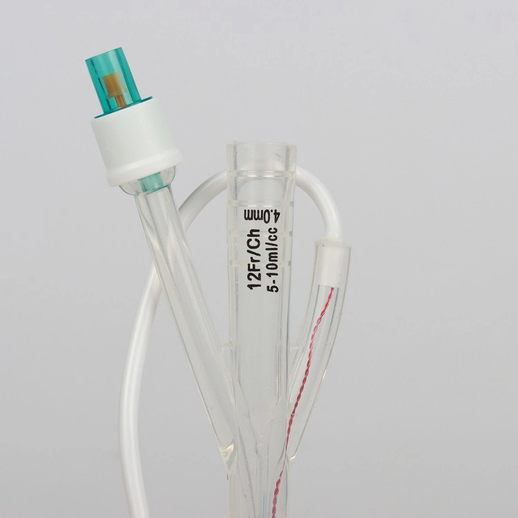 Orcl Latex Free Catheter Adult Silicone Foley Catheter with Temperature Sensor