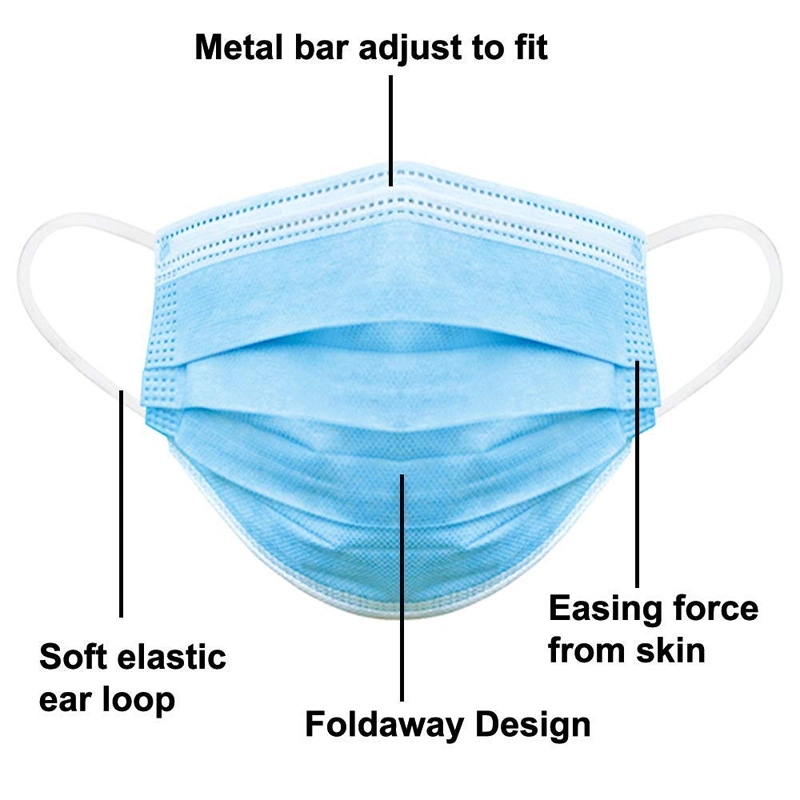 Anti-Dust Anti-Fog Anti Pollution Disposable Medical Surgical Face Dust Mask