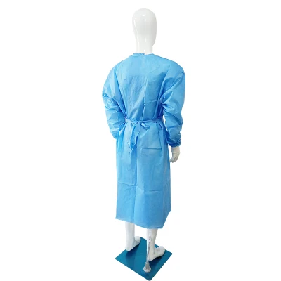 Strickbündchen AAMI Standard Level 1/2/3 nicht gewebter Einmalgebrauch, medizinisch Chirurgischer Isolationskleid für Krankenhäuser