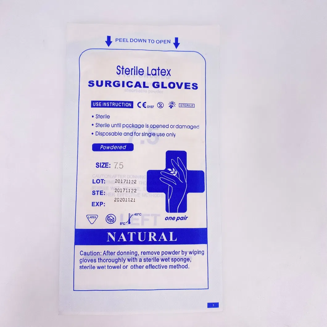 Factory Direct Latex Pre-Powdered Surgical Gloves Disposable Glove
