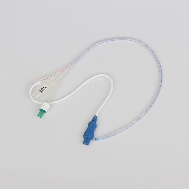 Disposable Silicone Foley Catheter with Temperature Sensor Thermometric Urethral Catheter