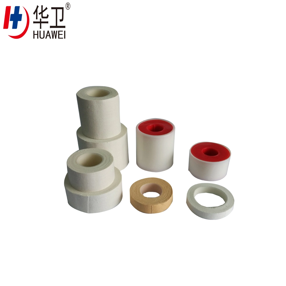 Latex Free Breathable Zinc Oxide Cotton Adhesive Tape Plaster for Wound Care