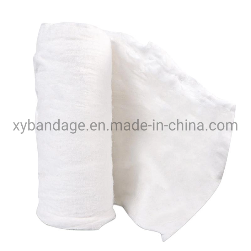 Factory 100% High Absorbent Cutting Disposable Warping Jumbo Rollling Cotton Roll for Adult