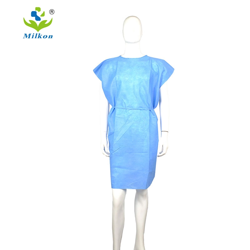 Medical Waterproof PP SMS Nonwoven Disposable Protective Isolation Surgical Gown for Doctor/Surgeon/Patient/Visitor/Hospital