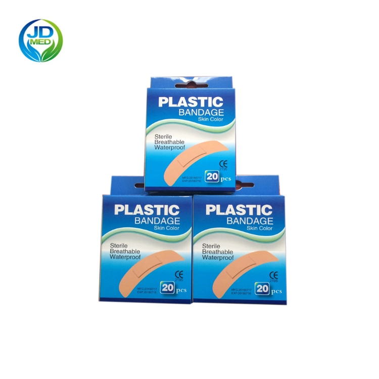 Real Factory -Transparent PE Waterproof Wound Plaster /Waterproof PU Adhesive Bandage 100PCS/75PCS/50PCS