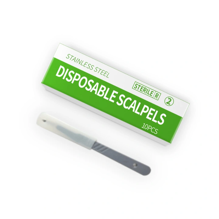 Brand Advanced Disposable Surgical Scalpel with Plastic Handle