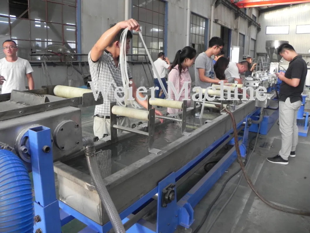 Parallel Twin Screw Water Ring Pelletizing Line Pet Flakes Pelletizing Machine