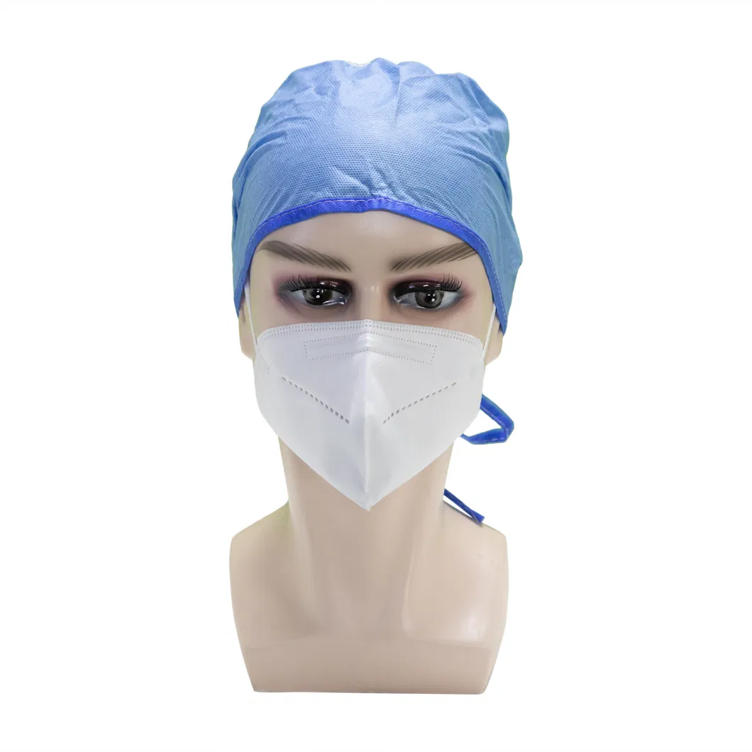 PE Hairdressing Head Protection Disposable Peaked Doctor Head Cover Surgical Medical Hood