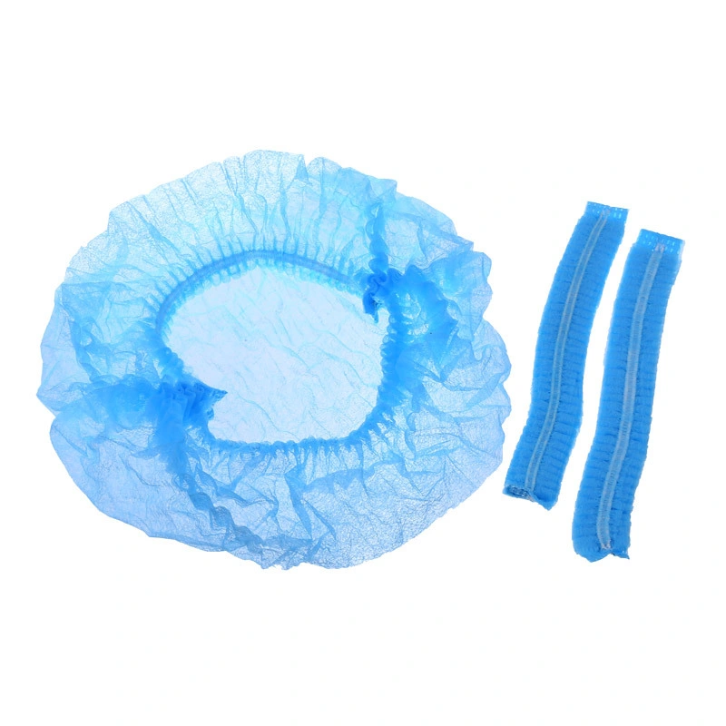 Disposable Clip Cap, CE Certificated, PP Soft Non-Woven Fabric Caps for Food Factory