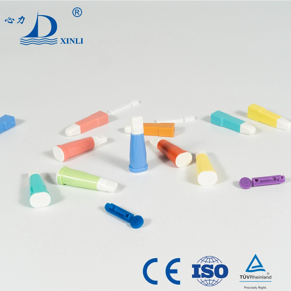 Wholesale Price Disposable Medical Sterile Plastic Painless Blood Lancet with CE and ISO