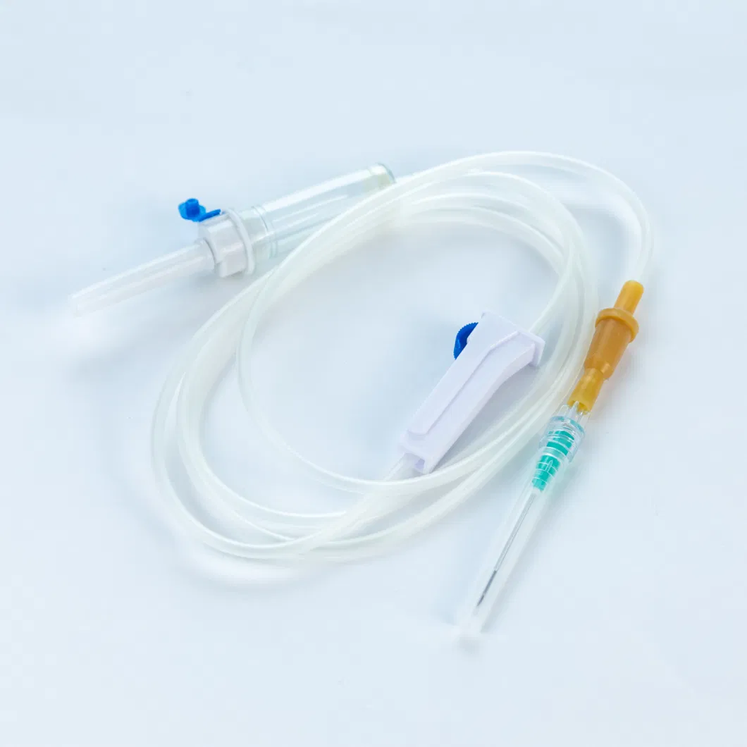 Disposable Medical Infusion Set with Needle Burette and Filter