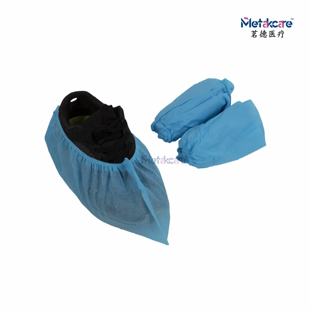 Non-Woven Fabric Disposable Shoes Covers Elastic Band Breathable Dustproof Anti-Slip Shoe Covers