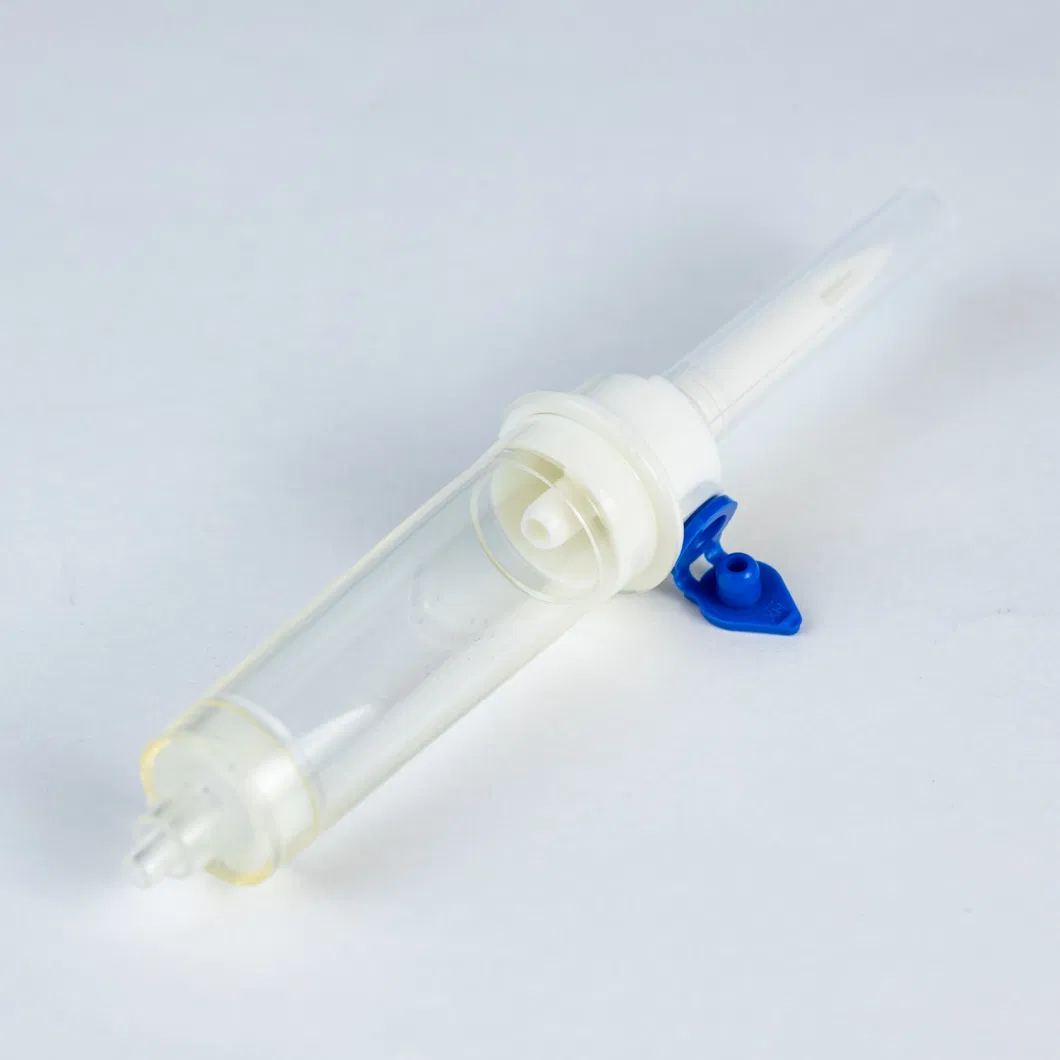 Disposable Medical Infusion Set with Needle Burette and Filter