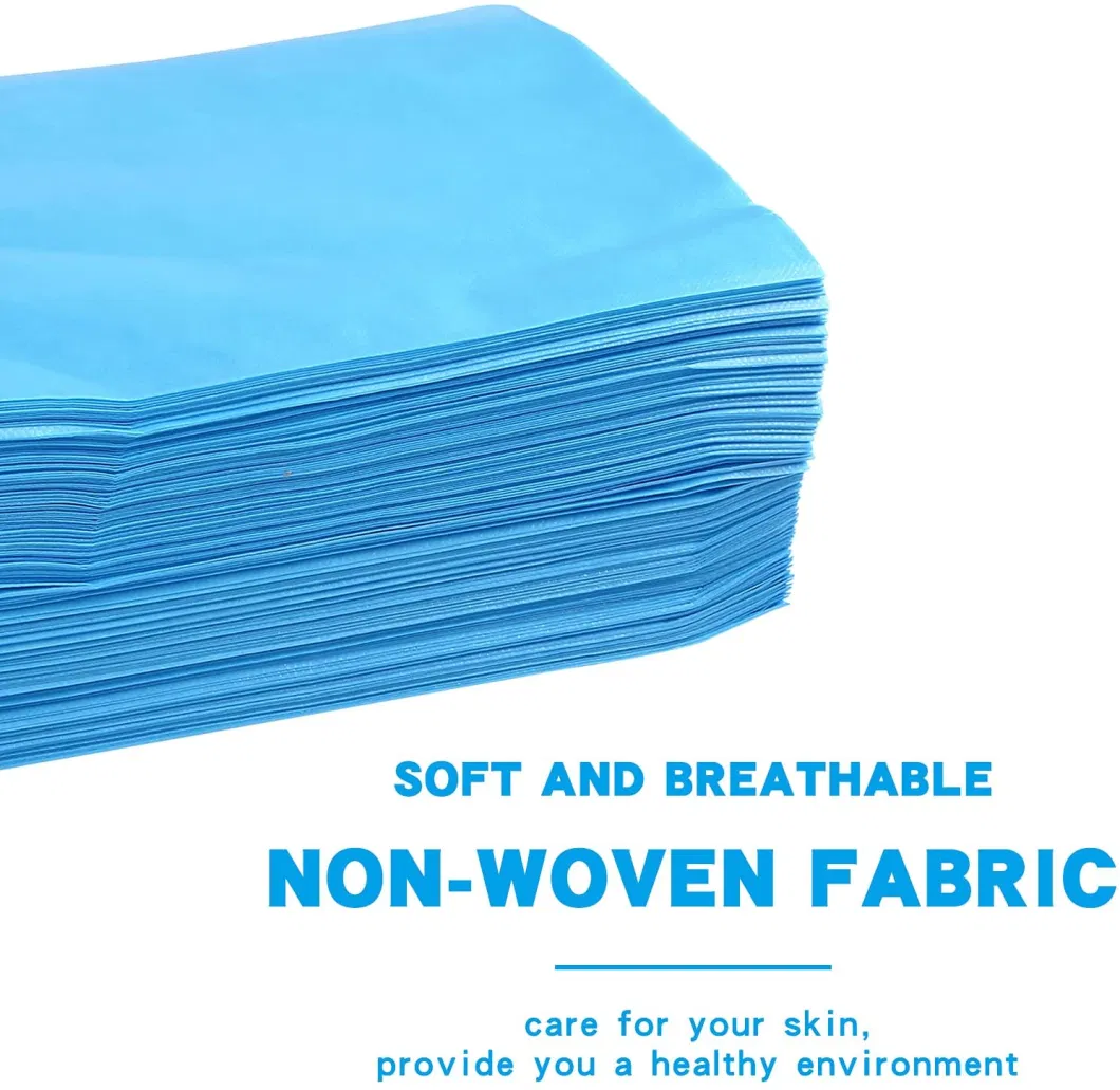 Disposable High Quality Bedsheet Nonwoven Fabric Blue 30GSM Packing by Roll