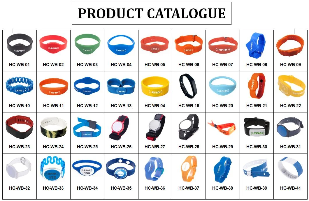 Factory Price 125kHz RFID Wrist Strap Waterproof Disposable PVC Identification Bracelet