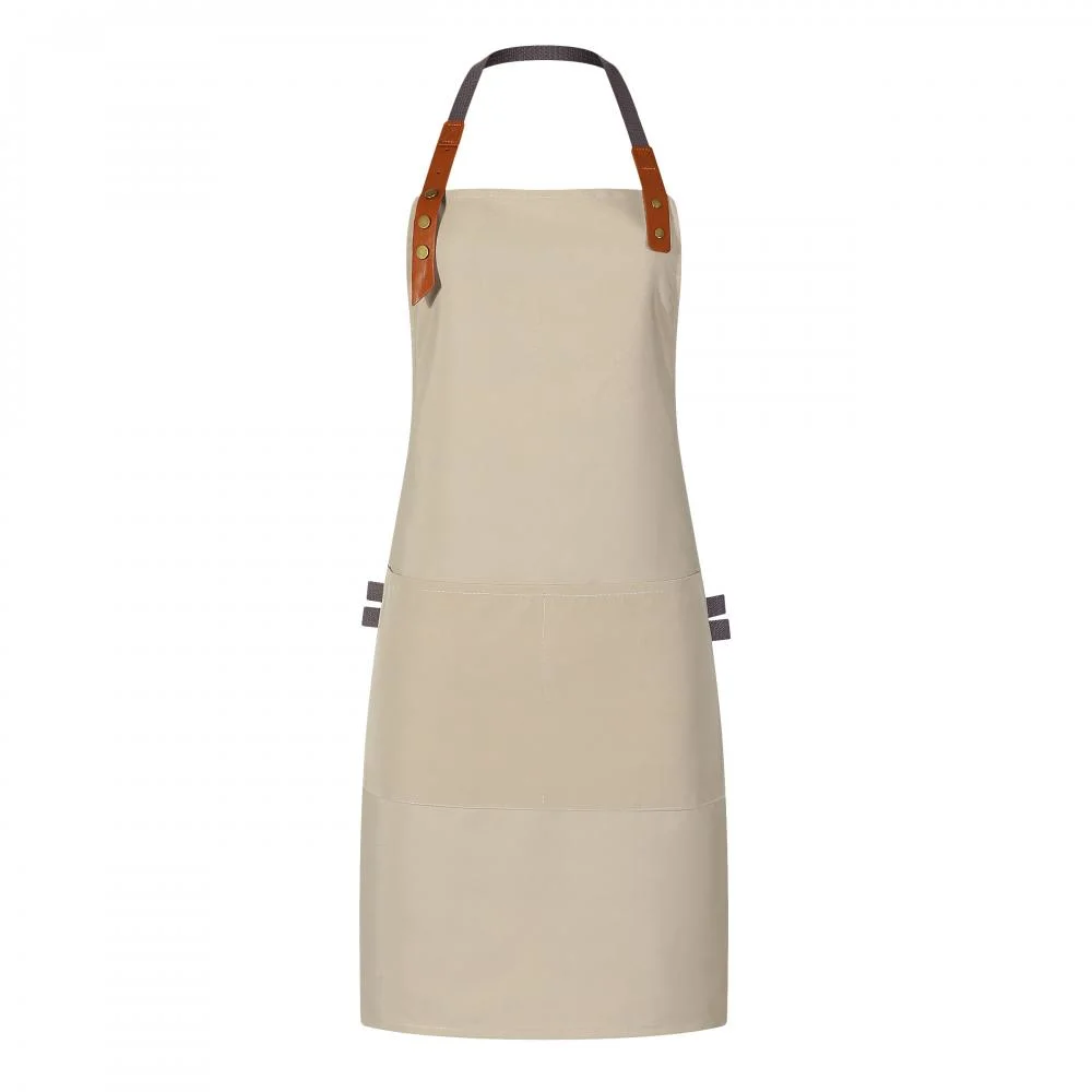 Ss-057PU Canvas Halterneck Waterproof Apron A42 380g