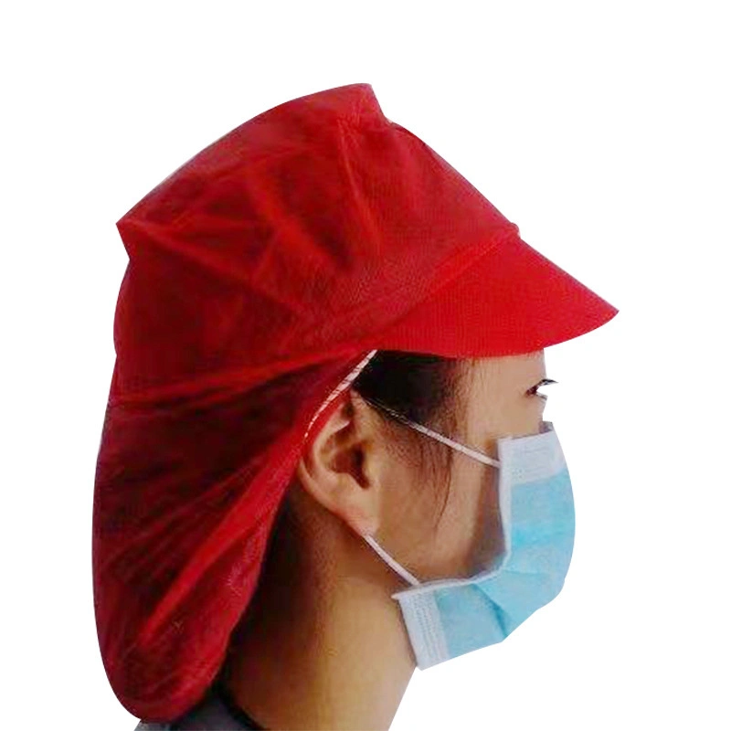 High Quality Nonwoven Snood Cap with Peak