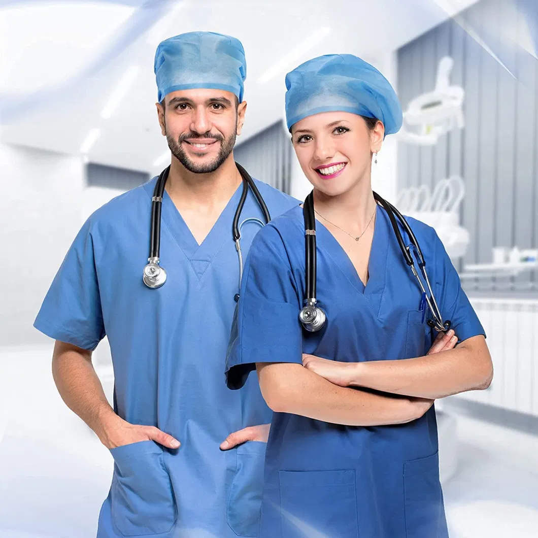 Non-Woven Fabric Disposable Doctor Cap Breathable with Tie