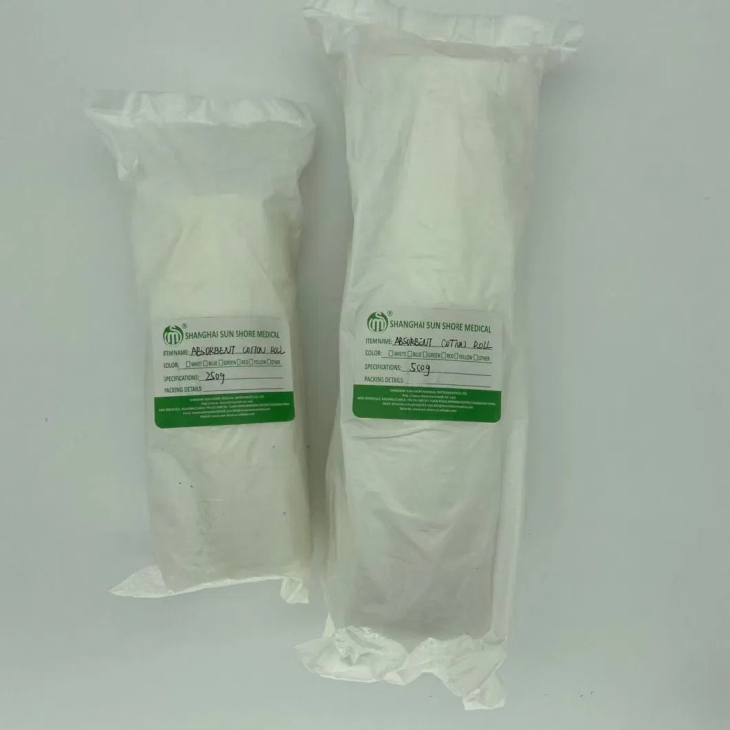 Chinese Medical Grade Product Absorbent Gauze and Cotton Wool Roll 100% Cotton