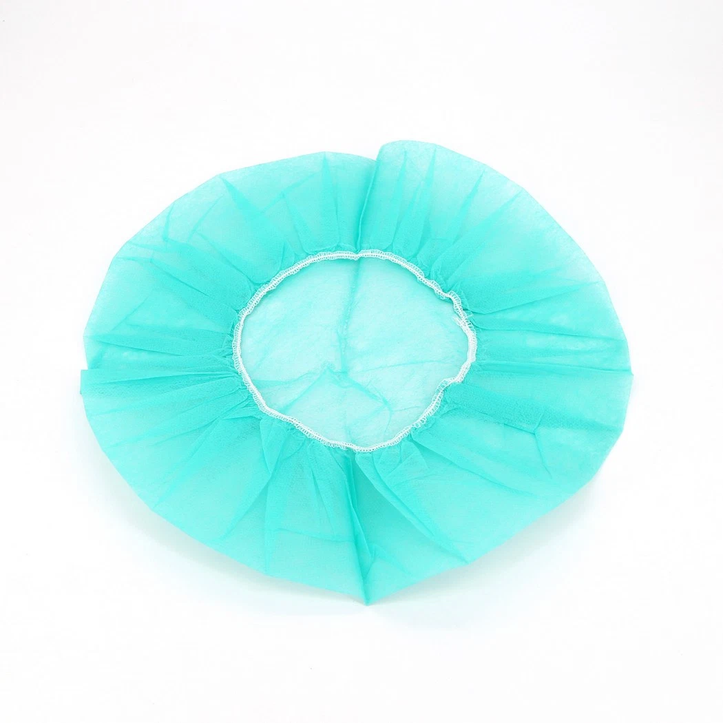 Medical Disposable Waterproof Anti-Slip Single/Double Rubber PP Fabric Nonwoven Mop/Clip Cap