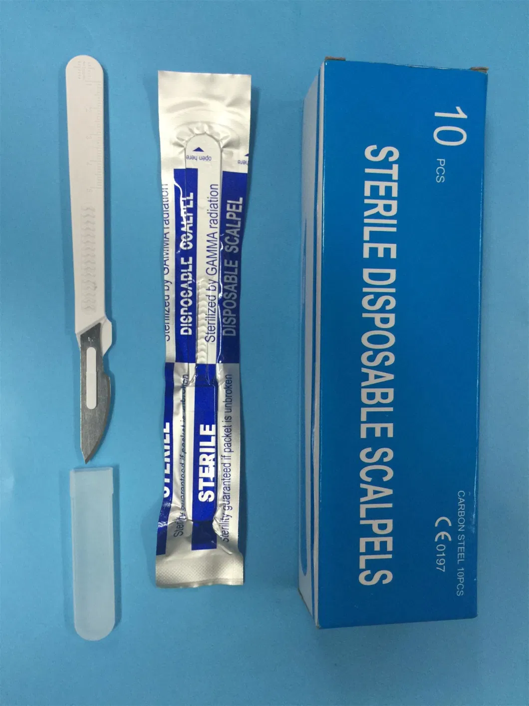 Single Use Surgical Scalpel of Various Sizes