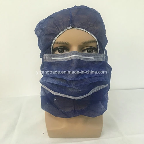 Disposable Nonwoven PP Astronaut Cap with Face Mask