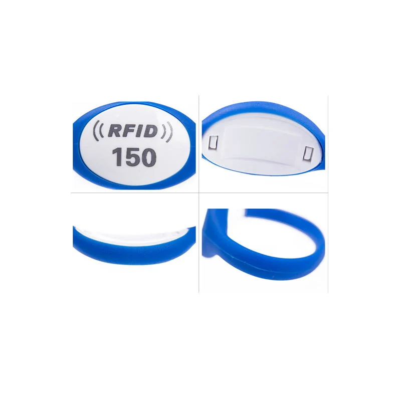 Hot Sale Color Magnetic Lock RFID Silicone Wristband Sports
