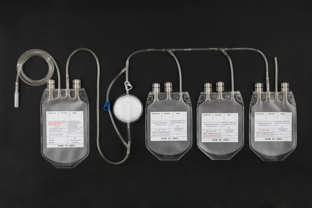 Medical Single/Double/Tripe/Quadruple Blood Bag Transfusion Bag